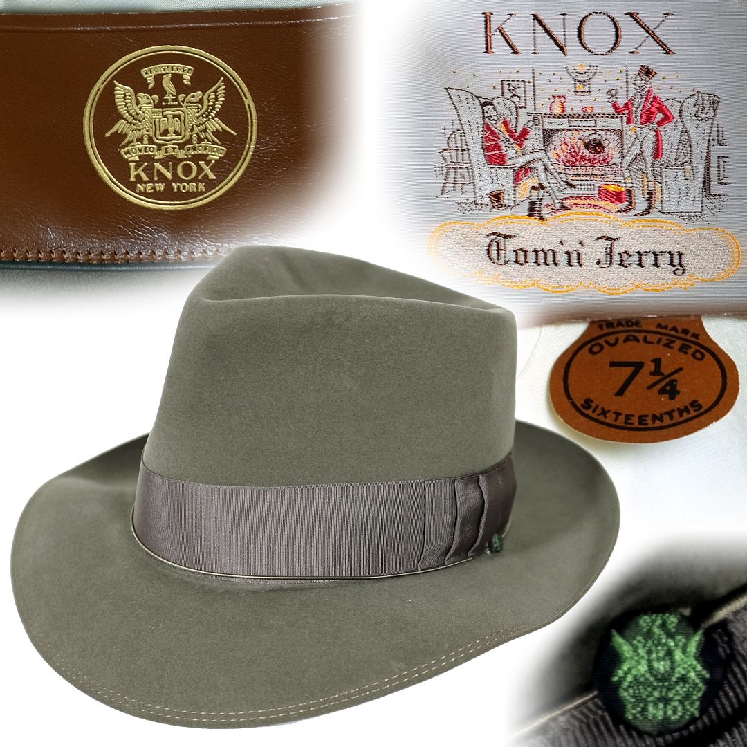 1940s Knox Hats Tom ‘n’ Jerry fedora VintageHaberdashers Blog